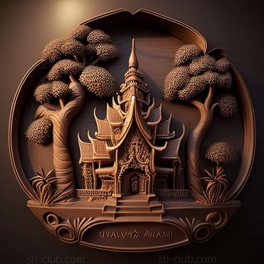 3D model Chaophraya Surasak in Thailand (STL)